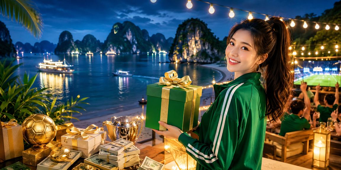 Phong cảnh vịnh Hạ Long nhìn từ xa, biểu tượng cho sự ổn định và tin cậy của nền tảng men88